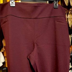 Burgundy dress pants